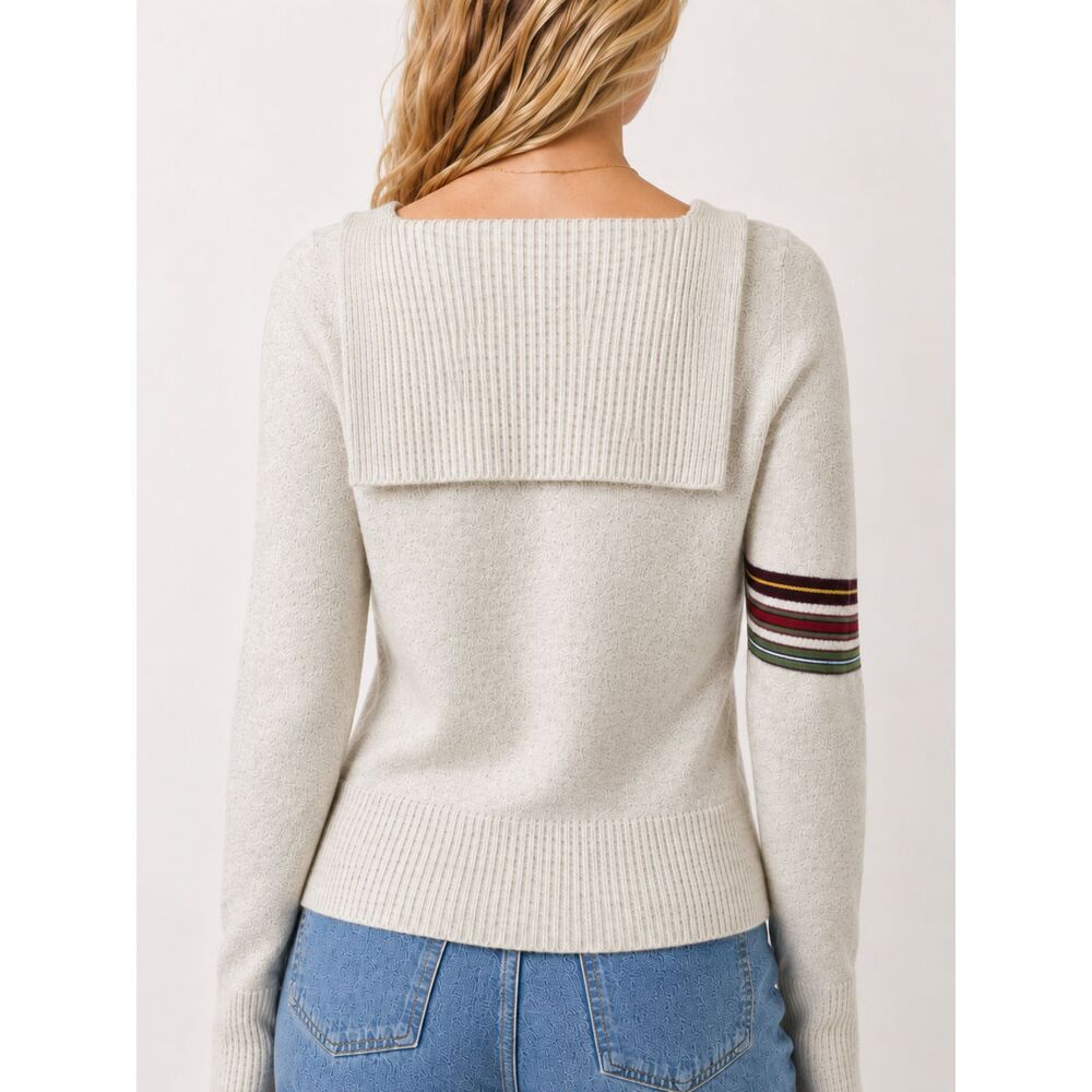 Vintage Y2K BDG Urban Outfitters Sweater M Angora Lambswool V Neck Stripe 2000s